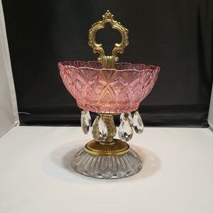 Pink and clear dish